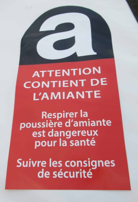 Certification amiante CSTMD et étiquetage des emballages